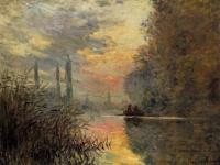 Monet, Claude Oscar - Evening at Argenteuil